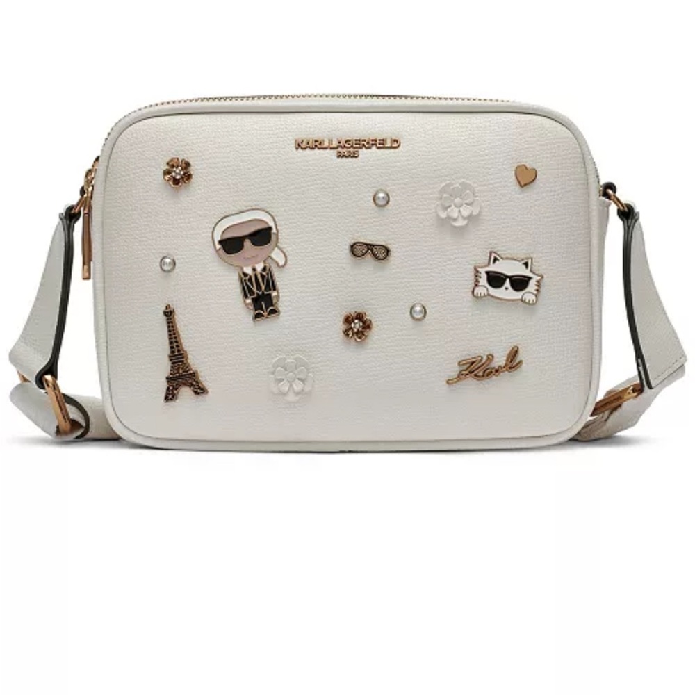 Karl Lagerfeld White Crossbody Bag